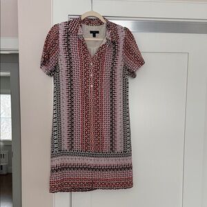 J. Crew Geometric Shirt Dress